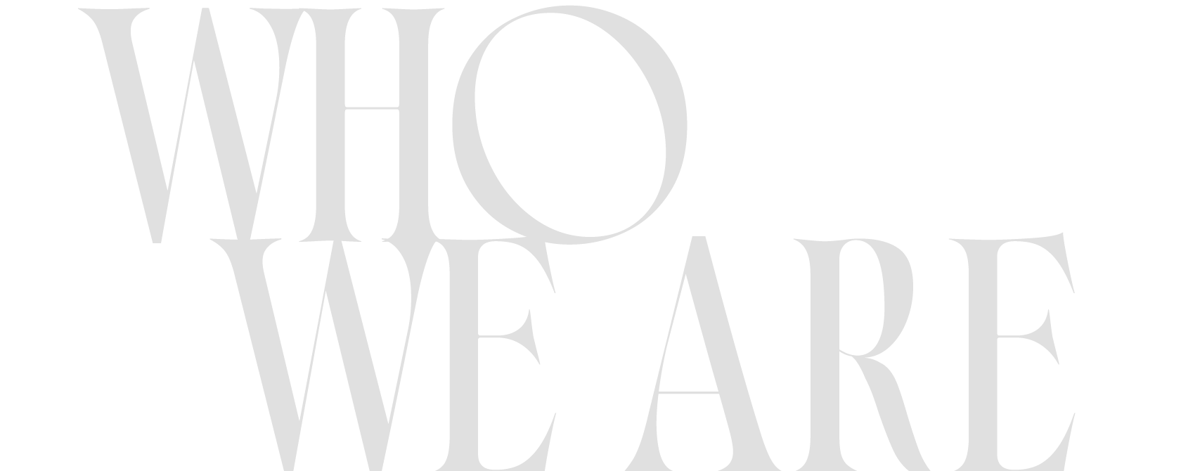 WHO WE ARE